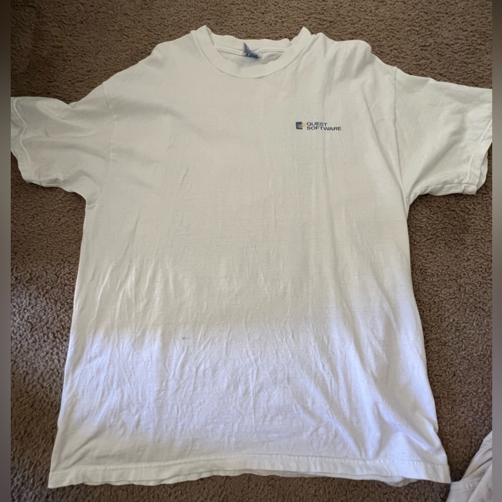 Quest Softward T-Shirt, size XL, color white